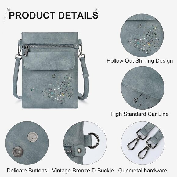 Stylish Vegan Leather Crossbody Purse - Perfect Gift for Women’s Day & More - Picture 4 of 7